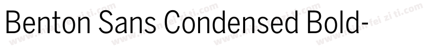 Benton Sans Condensed Bold字体转换